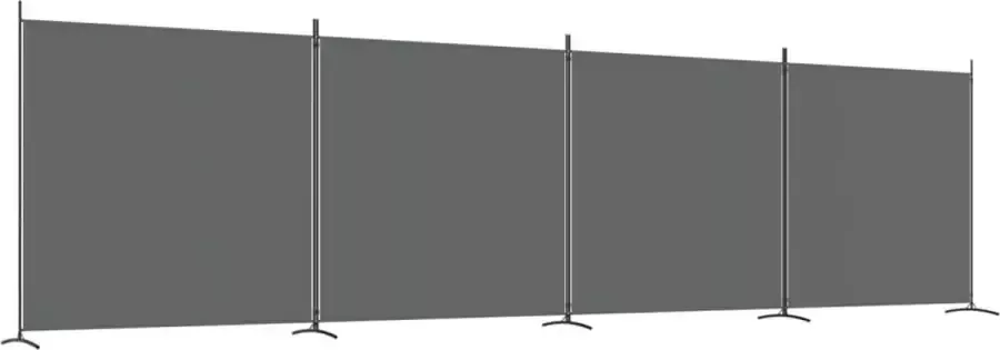 Dolce Vita La Kamerscherm met 4 panelen 698x180 cm stof antracietkleurig