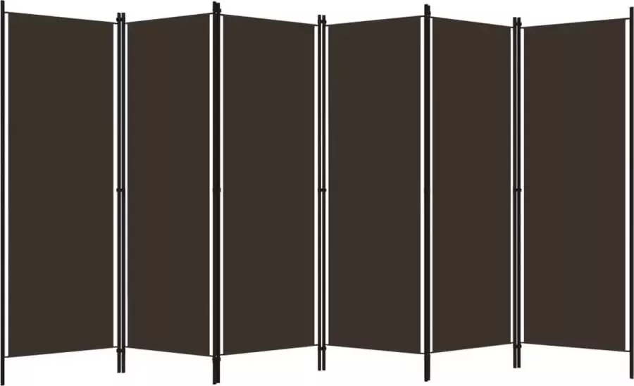 Dolce Vita La Kamerscherm met 6 panelen 300x180 cm bruin