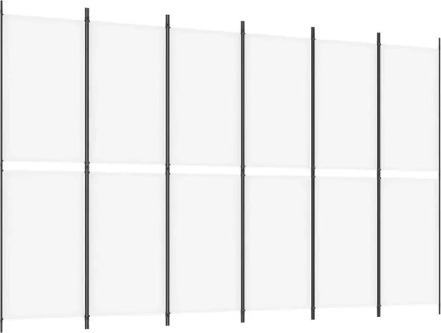 Dolce Vita La Kamerscherm met 6 panelen 300x200 cm stof wit