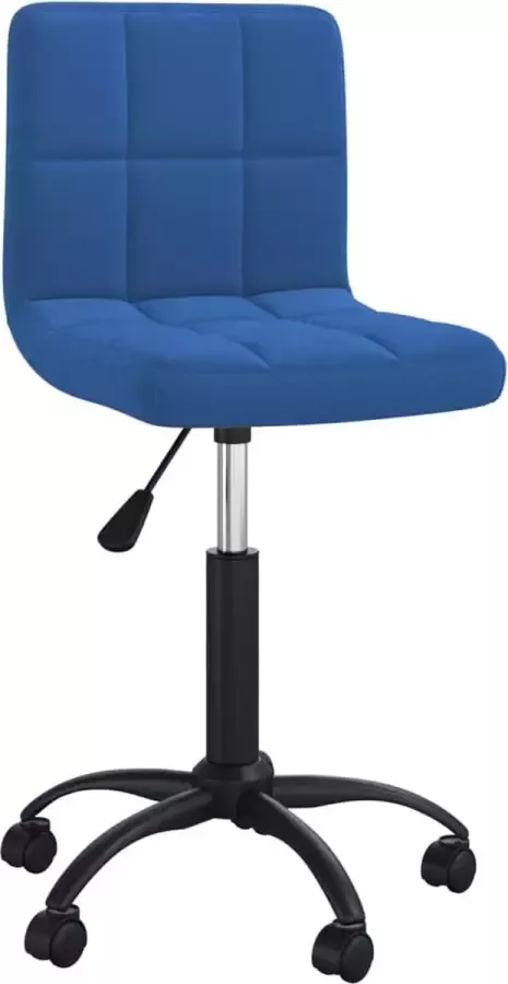Dolce Vita La Kantoorstoel draaibaar fluweel blauw