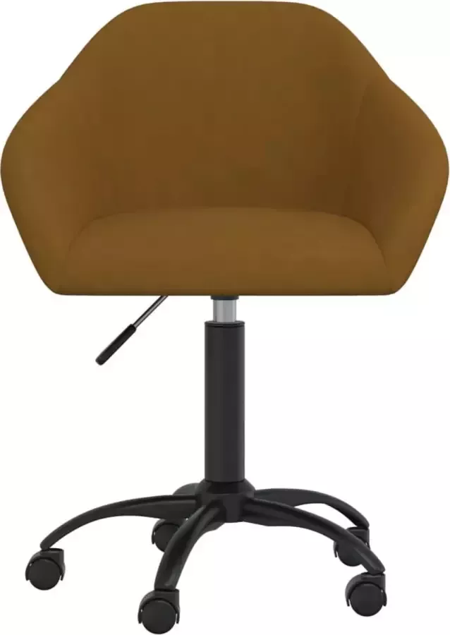 Dolce Vita La Kantoorstoel draaibaar fluweel bruin - Foto 3