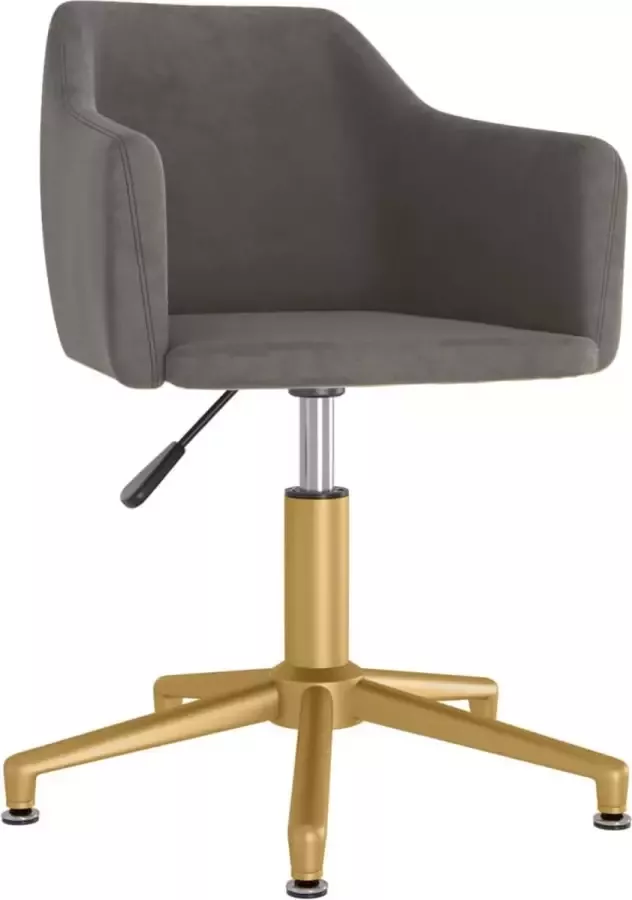 Dolce Vita La Kantoorstoel draaibaar fluweel donkergrijs - Foto 3