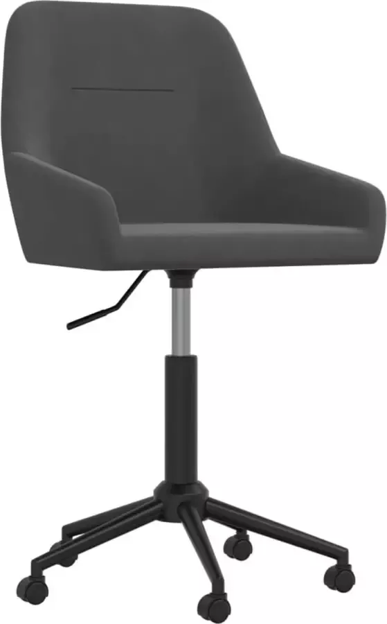Dolce Vita La Kantoorstoel draaibaar fluweel donkergrijs - Foto 6