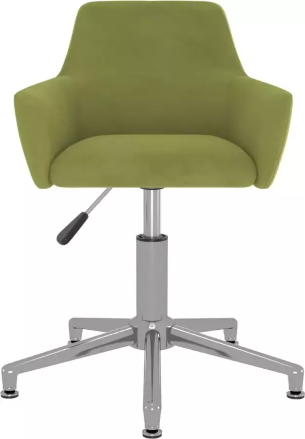 La Dolce Vita Kantoorstoel draaibaar fluweel lichtgroen - Foto 2