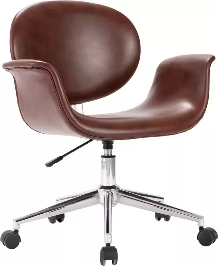 Dolce Vita La Kantoorstoel draaibaar kunstleer bruin