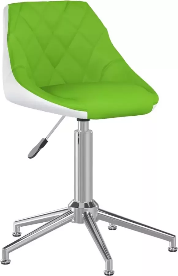 Dolce Vita La Kantoorstoel draaibaar kunstleer groen en wit