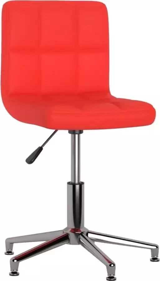 Dolce Vita La Kantoorstoel draaibaar kunstleer rood