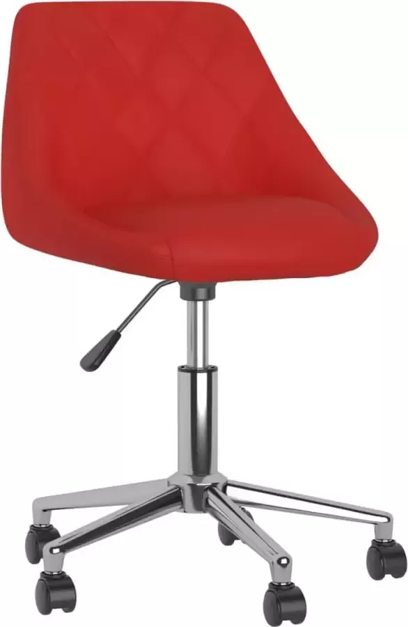 Dolce Vita La Kantoorstoel draaibaar kunstleer wijnrood - Foto 2