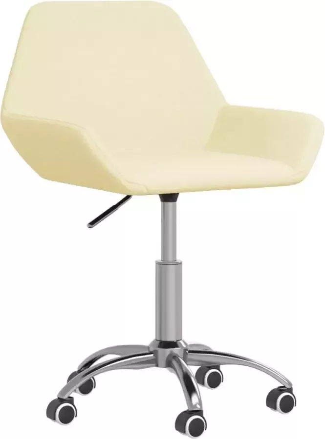 Dolce Vita La Kantoorstoel draaibaar stof crèmekleurig
