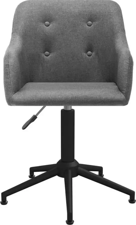 Dolce Vita La Kantoorstoel draaibaar stof lichtgrijs - Foto 5