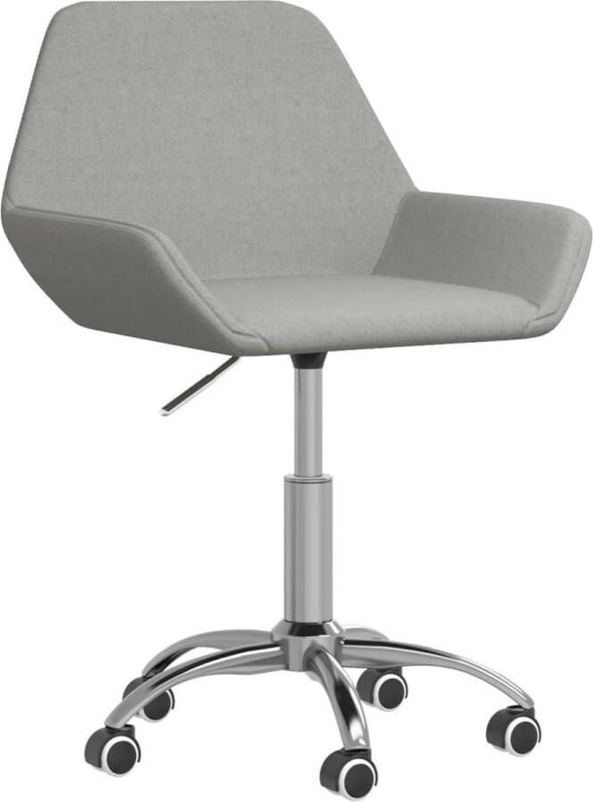 Dolce Vita La Kantoorstoel draaibaar stof lichtgrijs - Foto 2