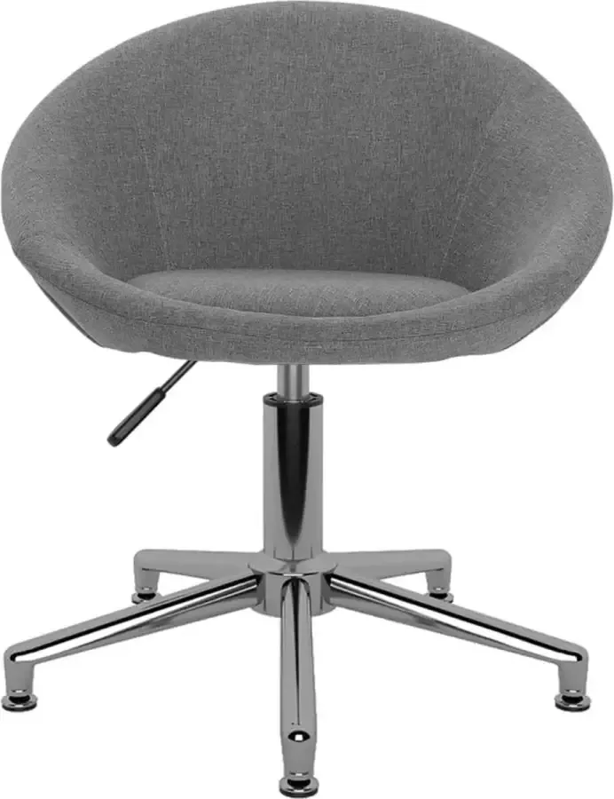 Dolce Vita La Kantoorstoel draaibaar stof lichtgrijs