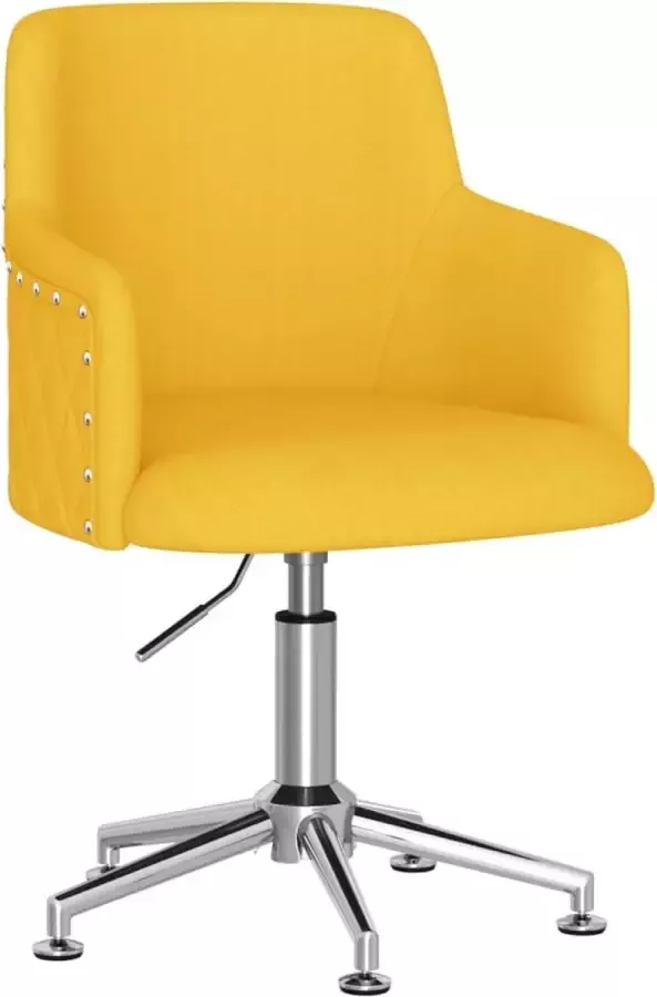 Dolce Vita La Kantoorstoel draaibaar stof mosterdgeel - Foto 2