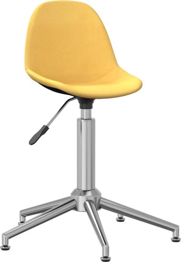 Dolce Vita La Kantoorstoel draaibaar stof mosterdgeel