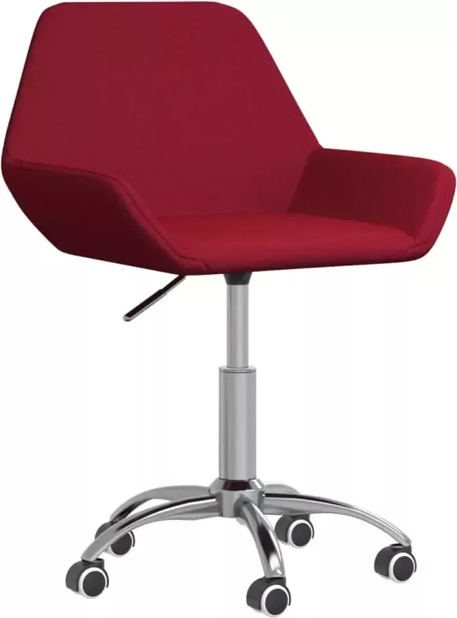 Dolce Vita La Kantoorstoel draaibaar stof wijnrood