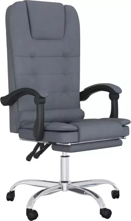 Dolce Vita La Kantoorstoel massage verstelbaar fluweel donkergrijs