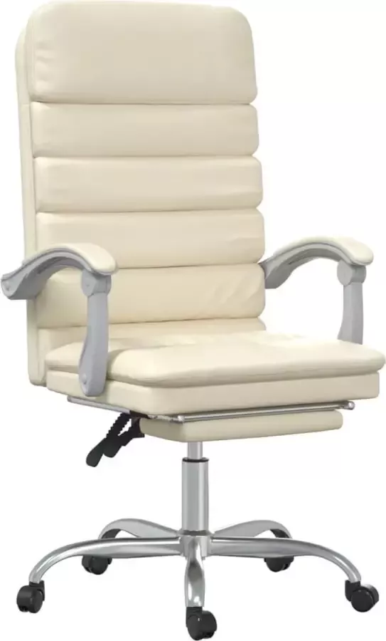 Dolce Vita La Kantoorstoel massage verstelbaar kunstleer crèmekleurig