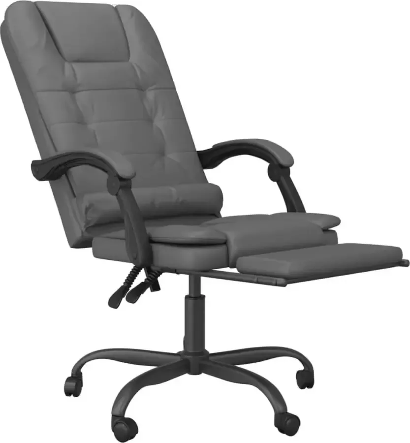 Dolce Vita La Kantoorstoel massage verstelbaar kunstleer grijs