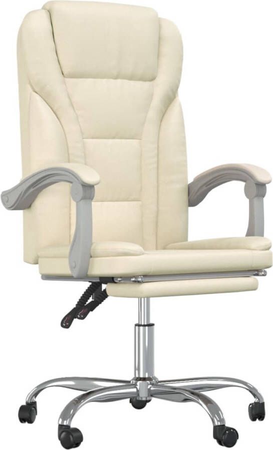 Dolce Vita La Kantoorstoel verstelbaar kunstleer crèmekleurig
