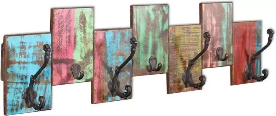 Dolce Vita La Kapstok met 7 haken massief gerecycled hout