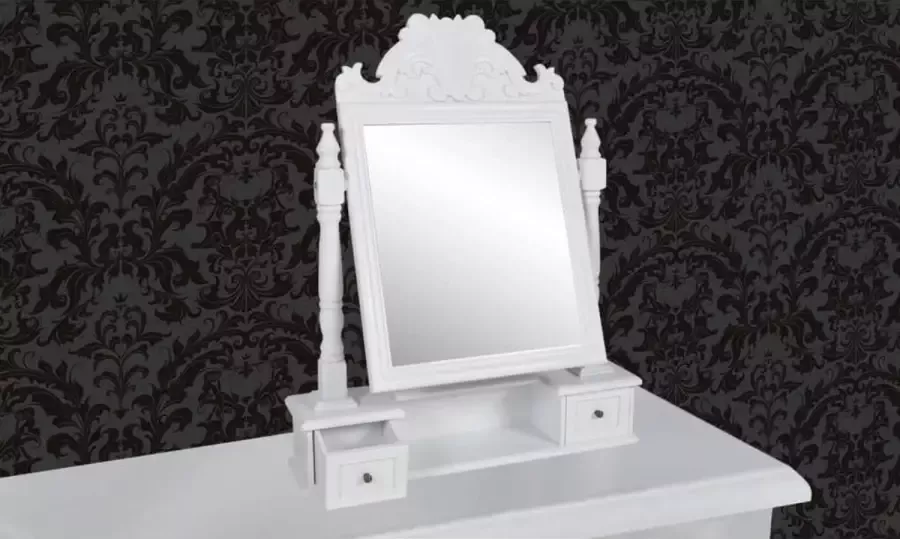 Dolce Vita La Kaptafel met draaiende rechthoekige spiegel MDF
