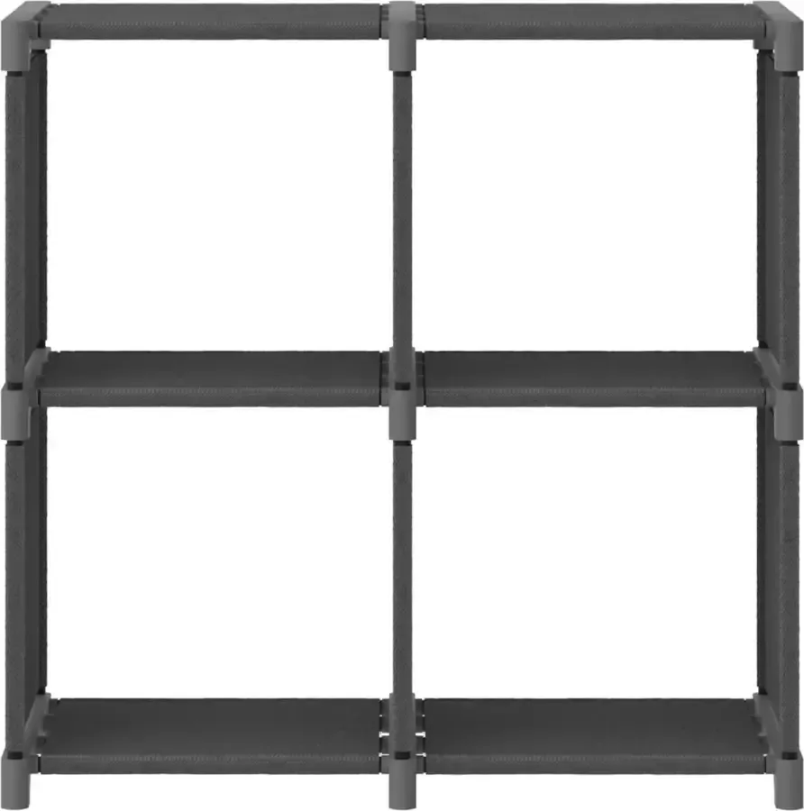 Dolce Vita La Kast met 4 vakken 69x30x72 5 cm stof grijs