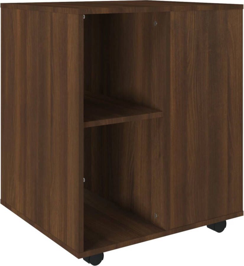 Dolce Vita La Kast verrijdbaar 60x53x72 cm bewerkt hout bruineikenkleurig