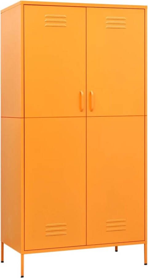 Dolce Vita La Kledingkast 90x50x180 cm staal mosterdgeel
