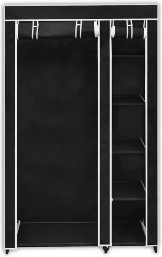 Dolce Vita La Kledingkast opvouwbaar 110x45x175 cm zwart