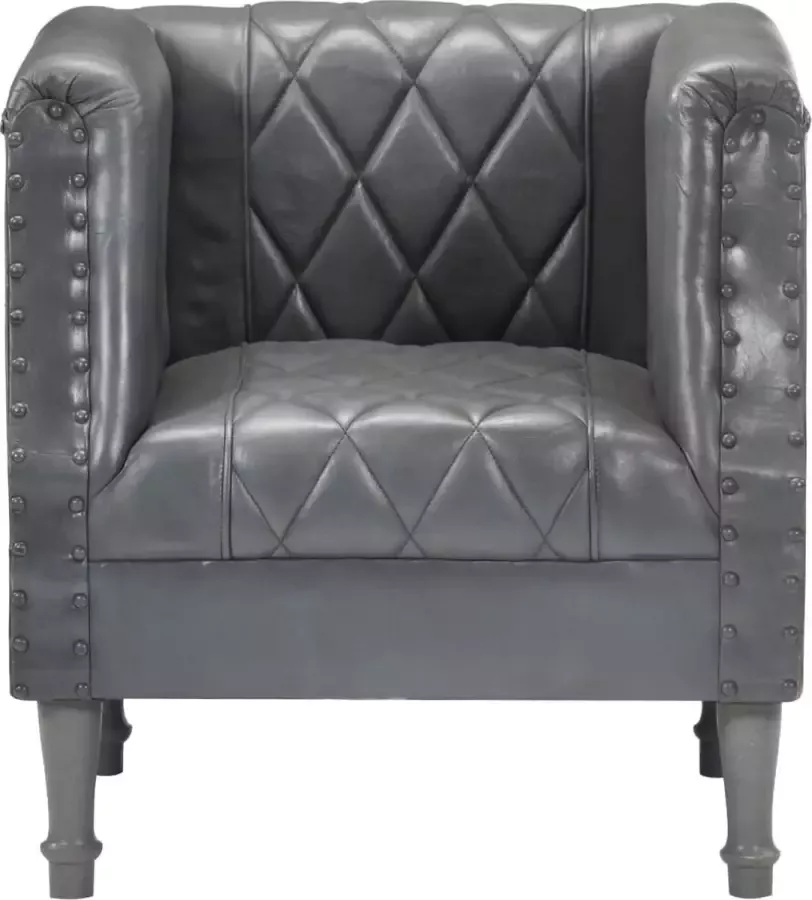 Dolce Vita La Kuipstoel echt geitenleer grijs