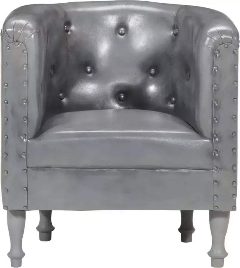 Dolce Vita La Kuipstoel echt leer grijs