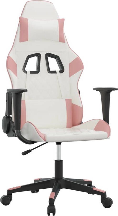 Dolce Vita La Massage gamestoel kunstleer wit en roze