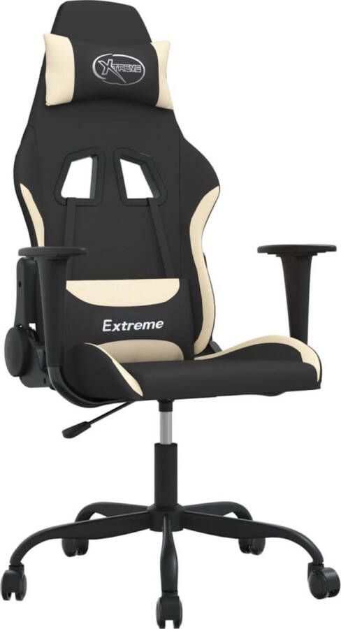 Dolce Vita La Massage gamestoel stof zwart en crèmekleurig