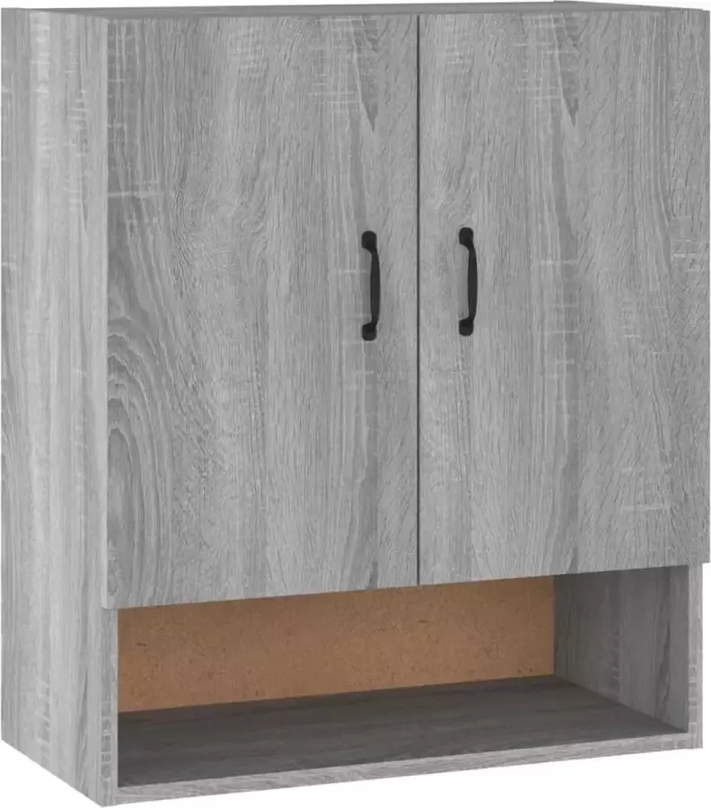 Dolce Vita La Muurkast Plankkast Zwevende kast Opbergwand Wandopberger Wandmeubel met planken 60x31x70 cm bewerkt hout hoogglans wit