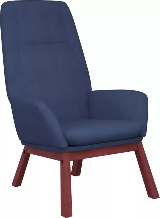 Dolce Vita La Ontspanningsstoel Comfortstoel Ruststoel Loungestoel stof blauw