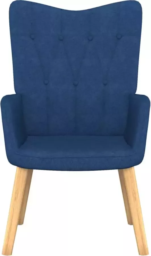 Dolce Vita La Ontspanningsstoel Comfortstoel Ruststoel Loungestoel stof blauw