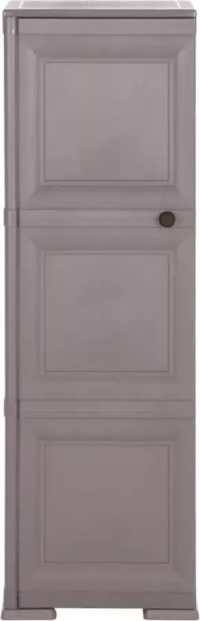 Dolce Vita La Opbergkast hout-look 40x43x125 cm kunststof grijs
