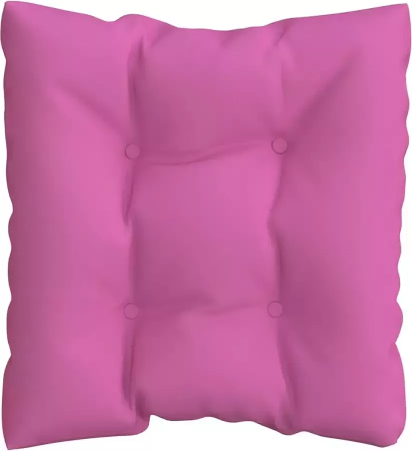 Dolce Vita La PalletZitmeubel Sofa Zitbank Loungebank Hoekbank Relaxbank Loveseat Bankkussen 60x60x12 cm stof roze