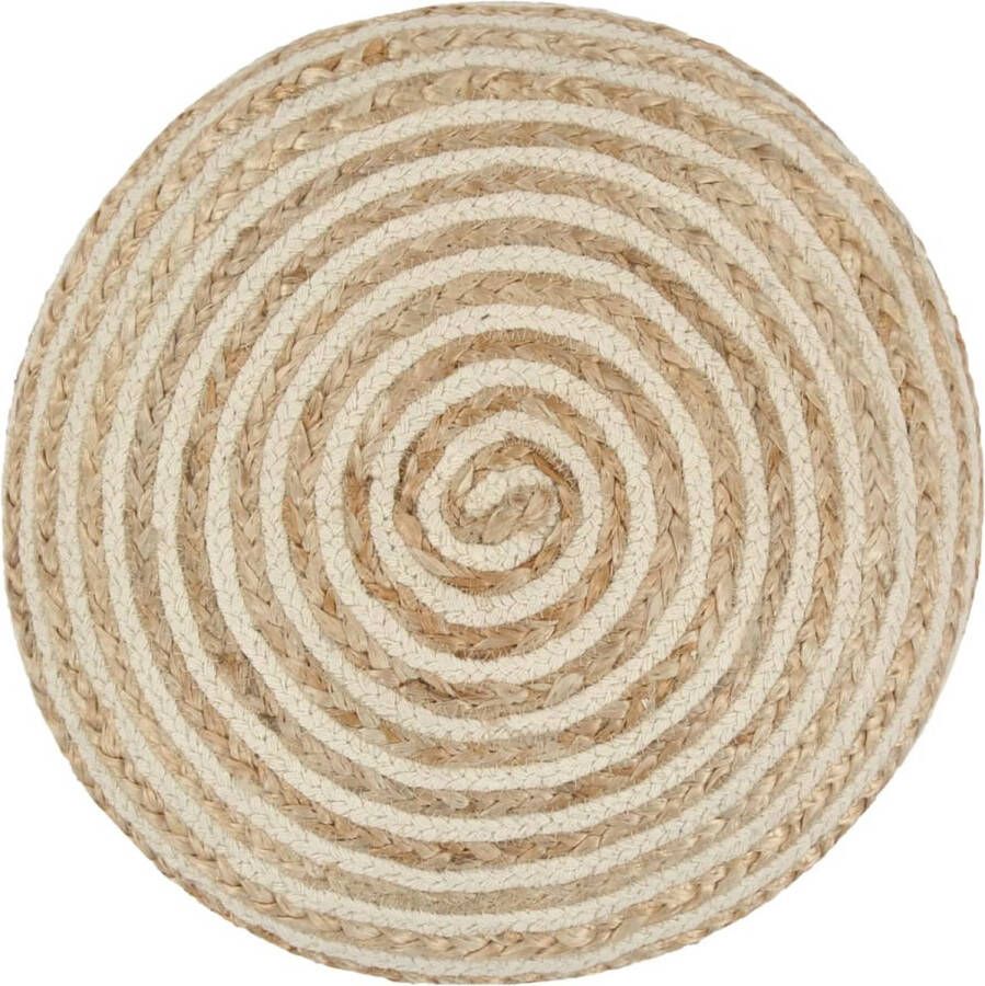 Dolce Vita La Poef handgemaakt 40x45 cm jute