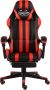 Dolce Vita La Racestoel met voetensteun kunstleer zwart en rood - Thumbnail 2