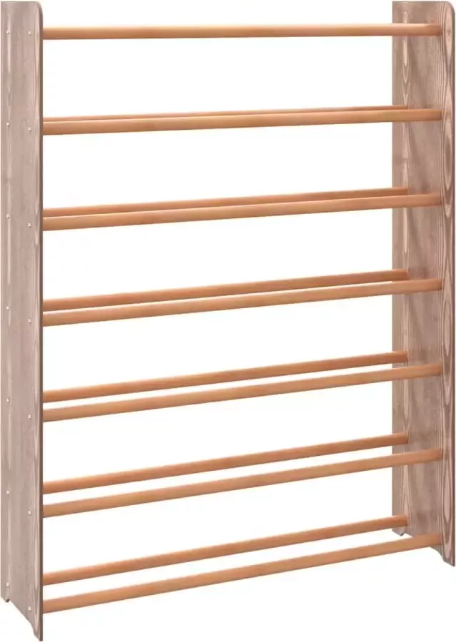 Dolce Vita La Schoenenrek 90x24x117 cm bewerkt hout bruin