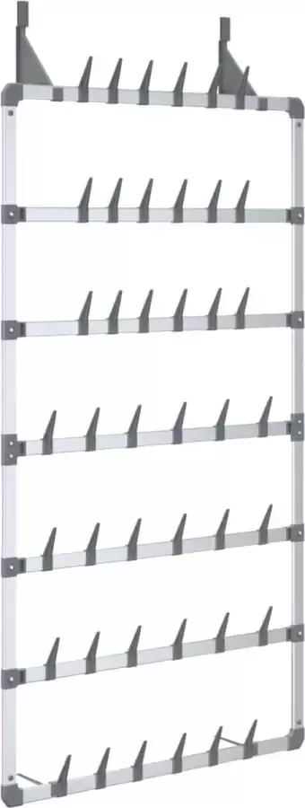 Dolce Vita La Schoenenrek hangend 66x13x139 cm zilverkleurig
