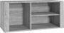 Dolce Vita La Schoenenrek Schoenenopberger Schoenenladekast Schoenenkast met deuren 100x35x45 cm bewerkt hout grijs sonoma - Thumbnail 2