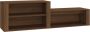 Dolce Vita La Schoenenrek Schoenenopberger Schoenenladekast Schoenenkast met deuren 150x35x45 cm bewerkt hout zwart - Thumbnail 2