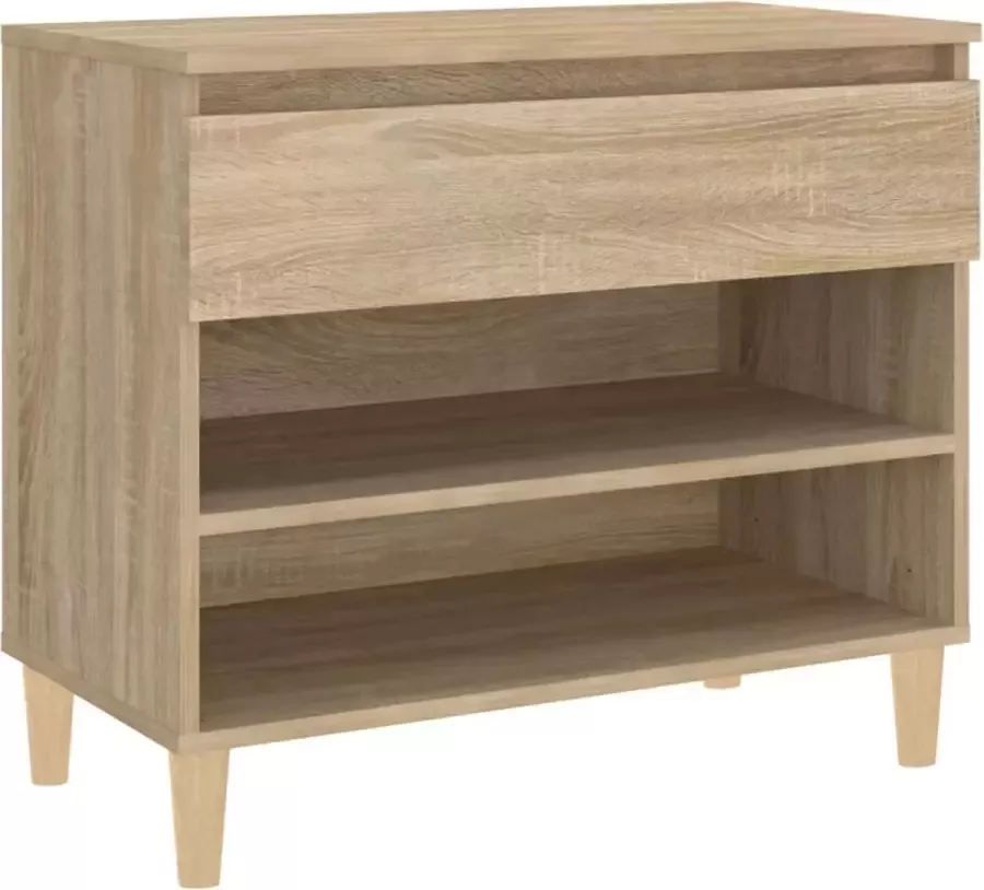 Dolce Vita La Schoenenrek Schoenenopberger Schoenenladekast Schoenenkast met deuren 70x36x60 cm bewerkt hout hoogglans wit