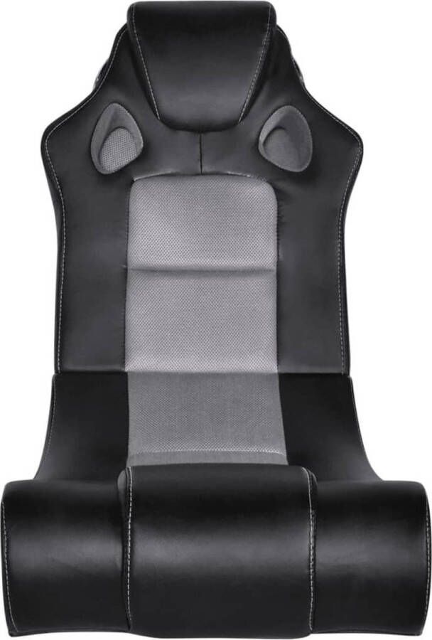 Dolce Vita La Schommelstoel met muziek kunstleer zwart en grijs