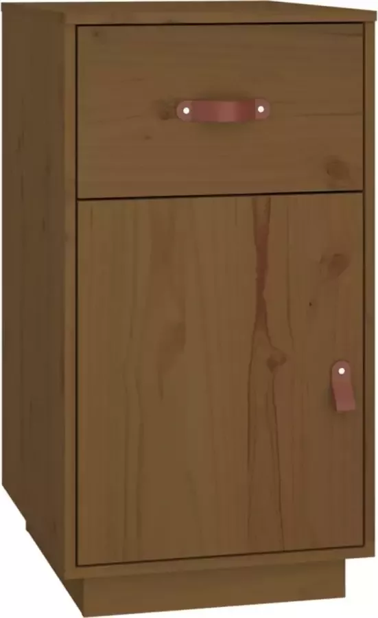 Dolce Vita La Schrijftafel Werktafel Computertafel Kantoorbureau Studiebureau Bureau 40x50x75 cm massief grenenhout honingbruin