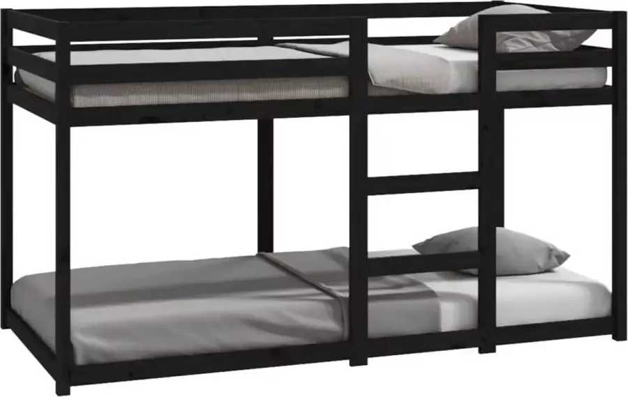 Dolce Vita La Stapelbed 90x190 cm massief grenenhout zwart