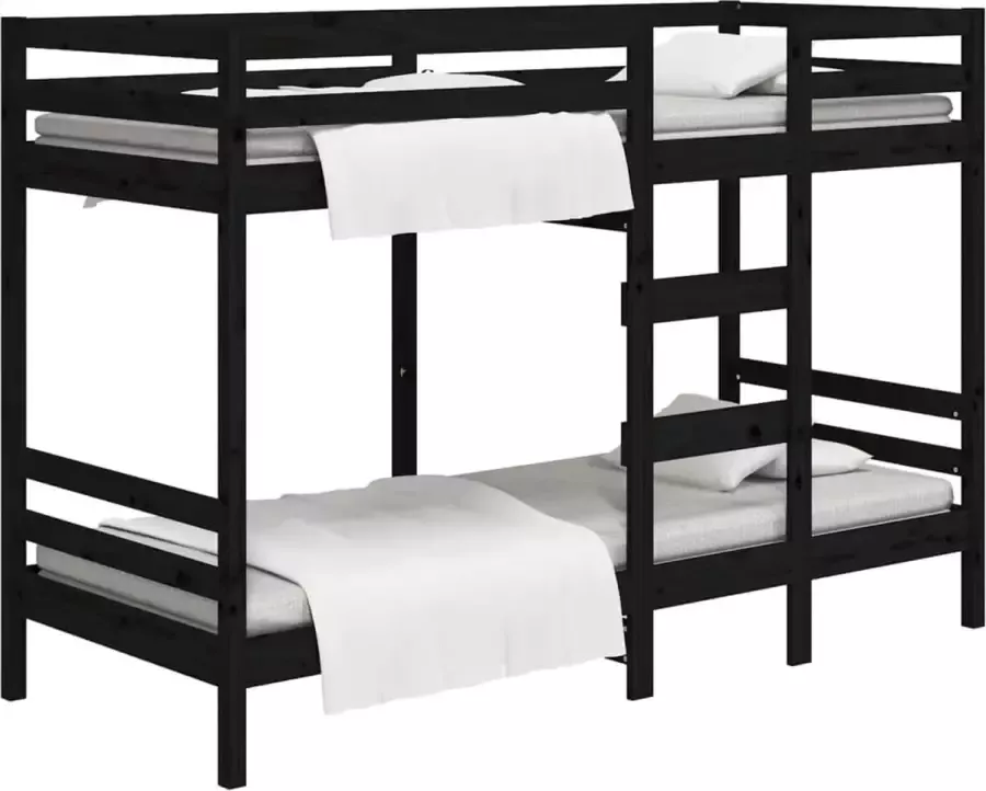 Dolce Vita La Stapelbed 90x200 cm massief grenenhout zwart