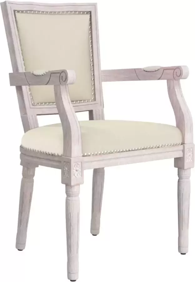 Dolce Vita La Stoel voor eetkamer Maaltijdstoel Tafelstoel Eettafelstoel Stoel voor de eettafel linnen beige